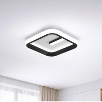 Lustra LED VICTORIA 19W, Patrata, lumina Rece/Calda/Neutra, Negru, Alb Lustra LED VICTORIA 19W, Patrata, lumina Rece/Calda/Neutra, Negru, Alb
