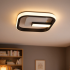 Lustra LED VICTORIA 19W, Patrata, lumina Rece/Calda/Neutra, Negru, Alb [2]