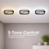 Lustra LED VICTORIA 19W, Patrata, lumina Rece/Calda/Neutra, Negru, Alb [3]