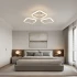 Lustra LED ERIKA 20W, 3 Patrate, Lumina Calda/Neutra/Rece, Alb, Metal si Acril [2]