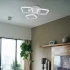 Lustra LED ERIKA 20W, 3 Patrate, Lumina Calda/Neutra/Rece, Alb, Metal si Acril [3]