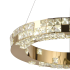 Lustra LED cu Telecomanda, LLC135/2GD, Cristal si Metal, 54W, 2 Cerc, Dimabila, Inaltime Reglabila, Lumina Rece/Calda/Neutra 3000K/4000K/6000K, Iluminat Luxos [2]