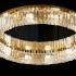 Lustra LED cu telecomanda si cristal VERTUS 18W, 30cm, Cerc, lumina Rece/Calda/Neutra, Dimabila, Auriu [2]
