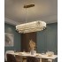 Lustra LED cu Telecomanda, LLC160/750X350GD, Cristal si Metal, 72W, Dimabila, Inaltime Reglabila, Lumina Rece/Calda/Neutra, Iluminat Luxos [3]