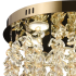 Candelabru LED Cristal LLC213/400GD Rotund, 22W, Lumina Rece/Calda/Neutra, Cristal, Auriu [2]