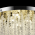 Candelabru LED Cristal LLC215/400WH Rotund, 22W, Lumina Rece/Calda/Neutra, Cristal, Auriu [2]