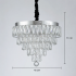Lustra LED Cristal cu telecomanda RIGO Eleganza Diametru 48cm, Crom Lucios, Inaltime Reglabila, Metal si Cristal [4]