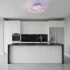 Lustra LED cu telecomanda si cristal NOVA ROTONDA RGB 42W, 2 Cercuri, lumina Rece/Calda/Neutra, Dimabila, Alb [3]