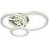 Lustra LED cu telecomanda si cristal NOVA ROTONDA RGB 73W, 3 Cercuri, lumina Rece/Calda/Neutra, Dimabila, Crom Lucios [2]