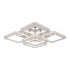 Lustra LED cu telecomanda cu cristal QUADRIA SUPREMO RGB, 143W, 5 Patrate, lumina Rece/Calda/Neutra, Dimabila, Crom Lucios [2]