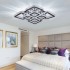 Lustra LED cu telecomanda si cristal QUADRIA SUPREMO RGB 168W, 8 Patrate, lumina Rece/Calda/Neutra, Dimabila, Crom Lucios [4]