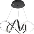 Lustra LED suspendata cu telecomanda INFINITY HALO 69W, lumina Rece/Calda/Neutra, Dimabila, Negru, Inaltime Reglabila [4]