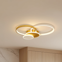 Lustra LED cu telecomanda KILLIAN 80W, 4 Cercuri, lumina Rece/Calda/Neutra, Dimabila, Auriu Lustra LED cu telecomanda KILLIAN 80W, 4 Cercuri, lumina Rece/Calda/Neutra, Dimabila, Auriu