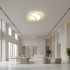 Lustra LED Marco cu Telecomanda, 76W, Dimabila, Auriu, Metal, Acril si Sticla, 3000K/4000K/6000K [3]
