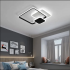 Lustra LED cu telecomanda ANEMONA 71W, 3 Patrate, lumina Rece/Calda/Neutra, Dimabila, Negru [2]