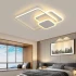 Lustra LED cu telecomanda ANEMONA 75W, 3 Patrate, lumina Rece/Calda/Neutra, Dimabila, Alb [3]