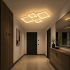 Lustra LED cu telecomanda ELLA 67W, 4 Patrate, lumina Rece/Calda/Neutra, Dimabila, Alb [2]