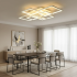 Lustra LED cu telecomanda ELLA 187W, 8 Patrate, lumina Rece/Calda/Neutra, Dimabila, Alb [3]