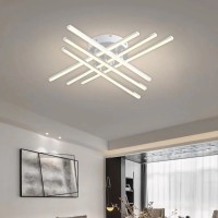 Lustra LED cu Telecomanda, GIO, 81W, Lumina Rece/Clada/Neutra, Alb