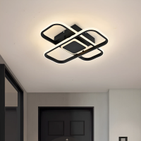 Lustra LED cu telecomanda VECTOR QUAD 52W, lumina Rece/Calda/Neutra, Dimabila, Negru Lustra LED cu telecomanda VECTOR QUAD 52W, lumina Rece/Calda/Neutra, Dimabila, Negru