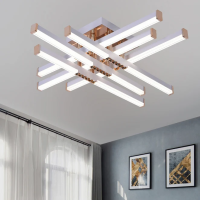 Lustra LED cu Telecomanda AXIAL, 83W, 6 Elemente, Lumina Rece/Clada/Neutra, Dimabila, Alb