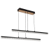 Lustra LED Suspendata cu Telecomanda, STRATA, 2 elemente, 37W, Lumina 3000/4000/6000K, Negru, Inaltime Reglabila [4]