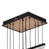 Lustra LED Suspendata cu Telecomanda, STRATA, 6 elemente, 82W, Lumina 3000/4000/6000K, Negru, Inaltime Reglabila [3]