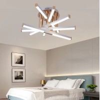 Lustra LED cu Telecomanda LT182/5WH, 68W, 5 Elemente, Lumina Rece/Clada/Neutra, Dimabila, Alb