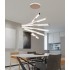 Lustra LED Suspendata Acril LT183/5WH, 68W, Lumina 3000/4000/6000K, Alb, Inaltime Reglabila [3]
