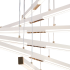 Lustra LED Suspendata Acril LT183/5WH, 68W, Lumina 3000/4000/6000K, Alb, Inaltime Reglabila [4]