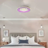 Lustra LED cu telecomanda MEIRA RGB, 180W, lumina Rece/Calda/Neutra, Dimabila, Alb Lustra LED cu telecomanda MEIRA RGB, 180W, lumina Rece/Calda/Neutra, Dimabila, Alb