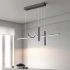 Lustra LED suspendata cu telecomanda DANNA 36W, lumina Rece/Calda/Neutra, Dimabila, Negru, Inaltime Reglabila [4]