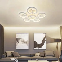 Lustra LED cu telecomanda si cristal DAISY 78W, 6 Elemente, lumina Rece/Calda/Neutra, Dimabila, Alb Lustra LED cu telecomanda si cristal DAISY 78W, 6 Elemente, lumina Rece/Calda/Neutra, Dimabila, Alb