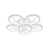 Lustra LED cu telecomanda si cristal DAISY 78W, 6 Elemente, lumina Rece/Calda/Neutra, Dimabila, Alb [3]