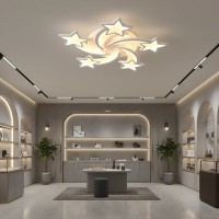 Lustra LED cu telecomanda IPOMOEA 85W, 5 Stele, lumina Rece/Calda/Neutra, Dimabila, Alb Lustra LED cu telecomanda IPOMOEA 85W, 5 Stele, lumina Rece/Calda/Neutra, Dimabila, Alb