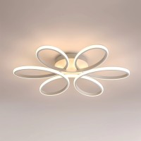 Lustra LED cu telecomanda ELIZA, 63W, lumina Rece/Calda/Neutra, Dimabila, Alb