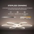 Lustra LED cu telecomanda ELIZA, 63W, lumina Rece/Calda/Neutra, Dimabila, Alb [3]