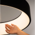Lustra LED suspendata cu Telecomanda CHIARA, 73W, Lumina Rece/Calda/Neutra, Dimabila, Negru [2]