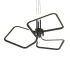 Lustra LED suspendata cu Telecomanda RIMINI 58W, 3 Patrate, lumina Rece/Calda/Neutra, Dimabila, Negru [3]