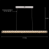 Lustra LED cu telecomanda KANGNING, 3000K/4000K/6000K, 120W, Metal si Acrilic, Alb [4]