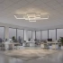 Lustra LED cu telecomanda LANDEN 84W, 3 Elemente, lumina Rece/Calda/Neutra, Dimabila, Alb [3]