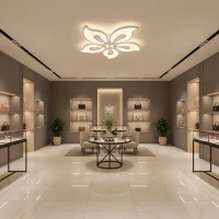 Lustra LED cu telecomanda JASMINE 66W, 5 Petale, lumina Rece/Calda/Neutra, Dimabila, Alb Lustra LED cu telecomanda JASMINE 66W, 5 Petale, lumina Rece/Calda/Neutra, Dimabila, Alb