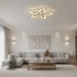 Lustra LED cu telecomanda JASMINE 66W, 5 Petale, lumina Rece/Calda/Neutra, Dimabila, Alb [3]