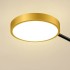 Lustra LED cu Telecomanda MARIA, 6 Elemente, 31W, Lumina Calda/Rece/Neutra 3000K/4000K/6000K, Dimabila, Auriu si Negru, Metal [2]
