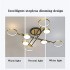 Lustra LED cu Telecomanda MARIA, 8 Elemente, 44W, Lumina Calda/Rece/Neutra, Dimabila, Auriu [2]
