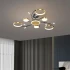 Lustra LED cu Telecomanda KARINA, 26W, 6 Elemente, Lumina Calda/Rece/Neutra, Dimabila, Auriu [4]