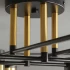 Lustra LED cu Telecomanda MARIO, 32W, 8 Elemente, Lumina Rece/Calda/Neutra, Dimabila, Negru/Auriu [3]
