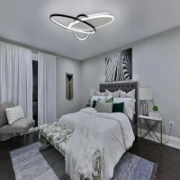 Lustra LED cu telecomanda LIGURIA 77W, 3 Ovale, lumina Rece/Calda/Neutra, Dimabila, Negru Alb Lustra LED cu telecomanda LIGURIA 77W, 3 Ovale, lumina Rece/Calda/Neutra, Dimabila, Negru Alb