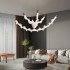 Lustra LED Suspendata Acril UNDA Crown, 28W, Lumina Calda/Neutra/Rece 3000/4000/6000K, Alb, Inaltime Reglabila, Metal si Acril [3]