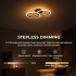 Lustra LED cu telecomanda BETTY 27W, 2 Cercuri, lumina Rece/Calda/Neutra, Dimabila, Negru [4]